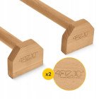 Упори для віджимань (паралетси) 4FIZJO 50 см дерев'яні, подовжені (P-5905973400367)