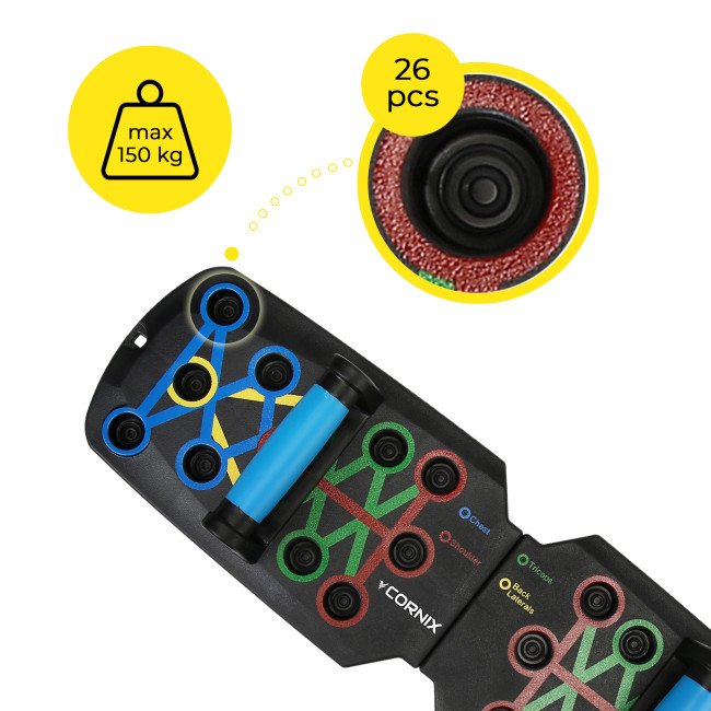 Упори (дошка) для віджимань Cornix Push-Up Board складна, зі змінним хватом XR-0453
