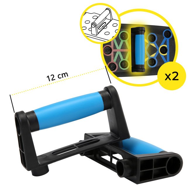 Упори (дошка) для віджимань Cornix Push-Up Board складна, зі змінним хватом XR-0453