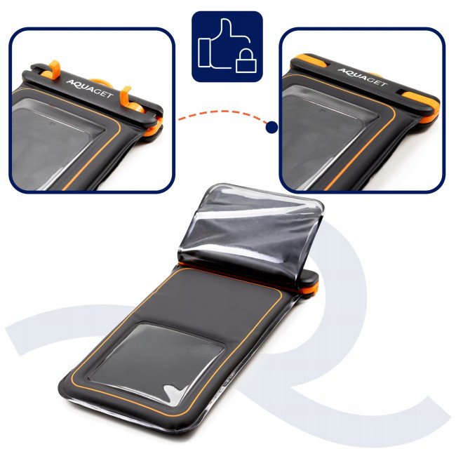 Чохол водонепроникний Aquaget для телефона AQ0027 Black/Orange