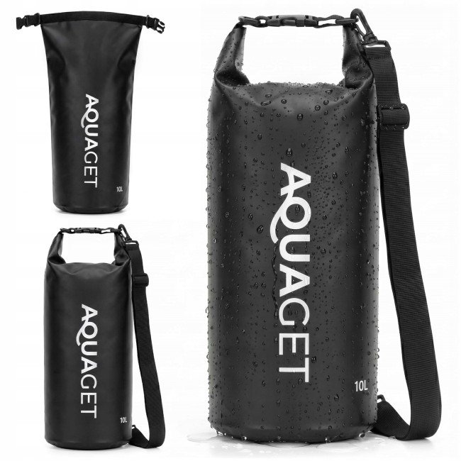 Гермомішок Aquaget 10 л водозахисний AQ0021 Black