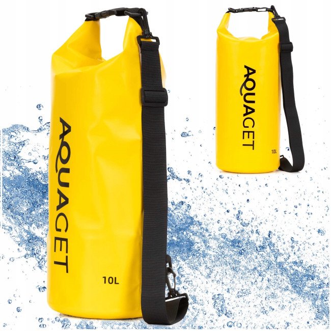 Гермомішок Aquaget 10 л водозахисний AQ0022 Yellow