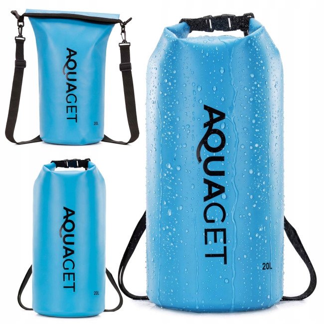 Гермомішок Aquaget 20 л водозахисний AQ0023 Sky Blue