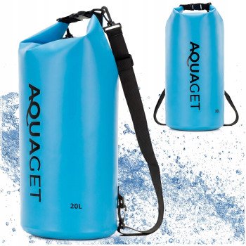 Гермомішок Aquaget 20 л водозахисний AQ0023 Sky Blue