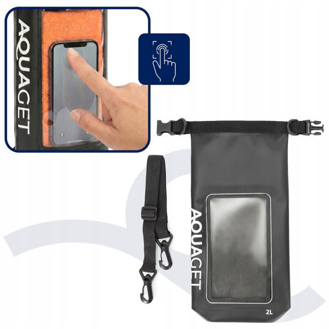 Гермомішок Aquaget 2 л водозахисний AQ0020 Black