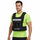 Жилет-обважнювач для тренувань Actiget 20 кг зі змінною вагою ACT0124 Black
