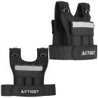 Жилет-обважнювач для тренувань Actiget 20 кг зі змінною вагою ACT0124 Black